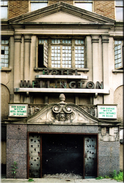 Albany's Wellington Hotel has an ornate entranceway