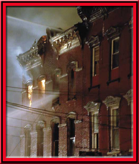 Fonda NY Hotel in flames