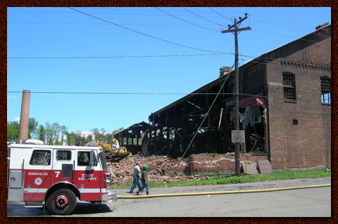 Demolition of the Rensselaer Iron Works 2008